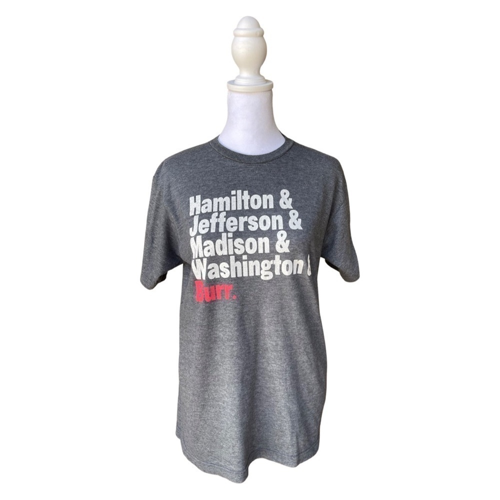 Hamilton An American Musical Show T Shirt Gray Med